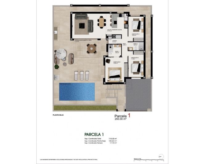 Image No.2-Villa de 3 chambres à vendre à Benijofar