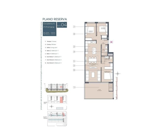 Image No.8-3 Bed Apartment for sale