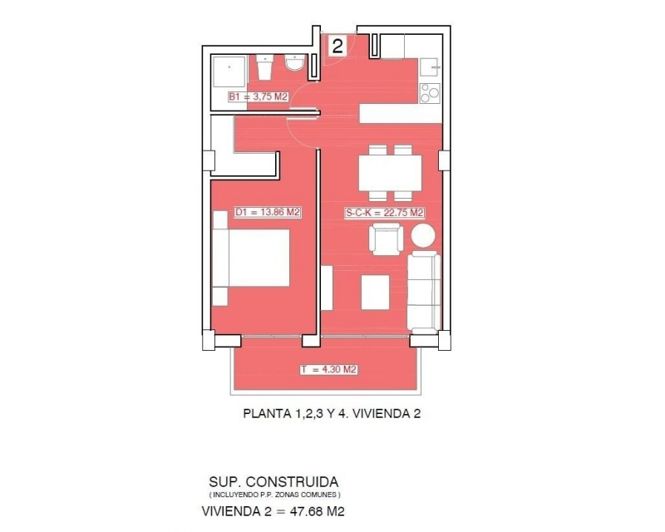 Image No.17-Appartement de 1 chambre à vendre à Torrevieja