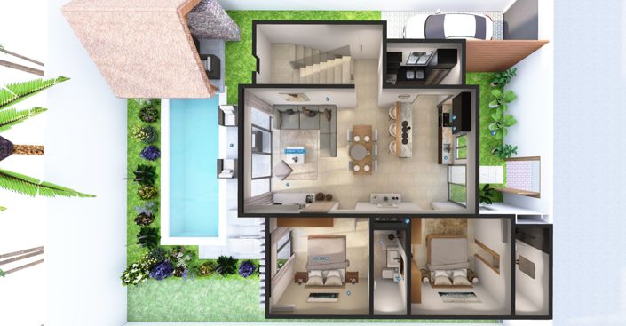 Image No.11-2 Bed Villa for sale
