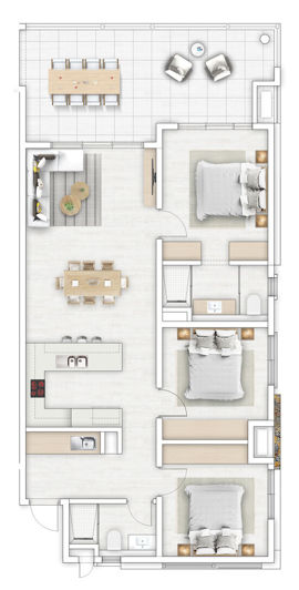 Image No.11-3 Bed Property for sale