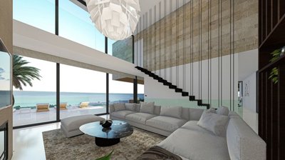 LIVING-ROOM WITH SEA VIEWS