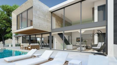 POOL AND LIVING-ROOM