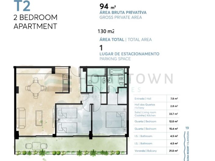 Image No.37-2 Bed Apartment for sale