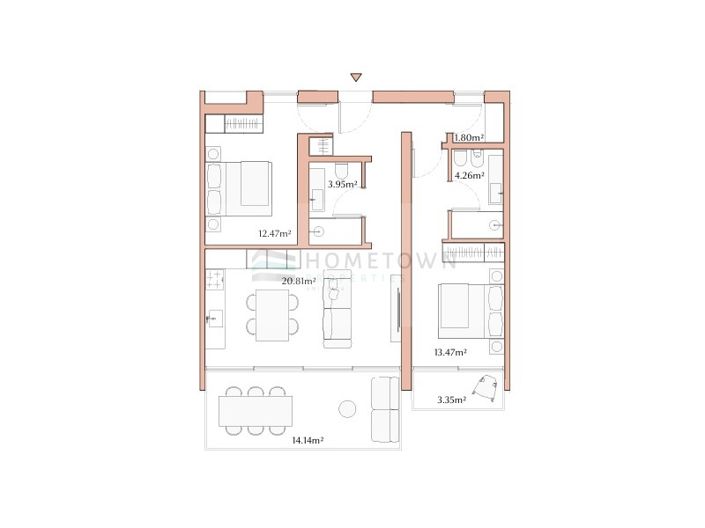 Image No.10-1 Bed Apartment for sale