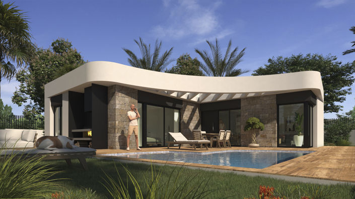 Image No.1-Villa / Détaché de 3 chambres à vendre à Los Montesinos