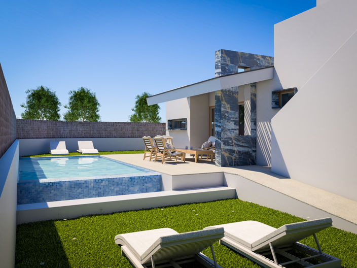 Image No.2-Villa / Détaché de 3 chambres à vendre à San Pedro del Pinatar