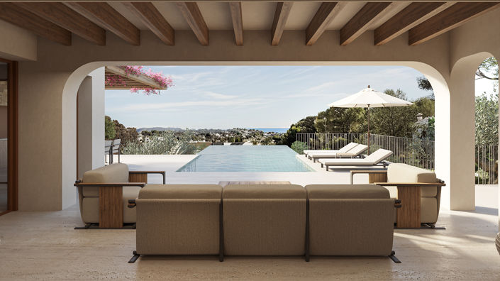 Image No.2-Villa / Détaché de 3 chambres à vendre à Moraira