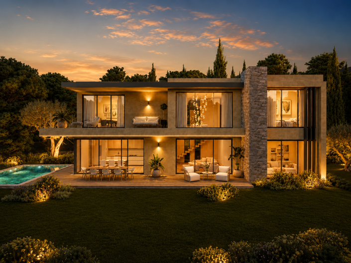 Image No.5-Villa / Détaché de 4 chambres à vendre à Mougins