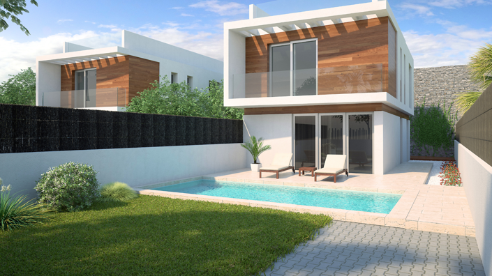 Image No.2-Villa / Détaché de 3 chambres à vendre à Villamartin