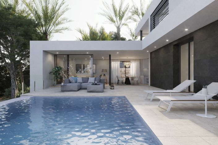 Image No.4-Villa / Détaché de 3 chambres à vendre à Moraira
