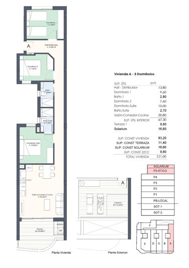 Image No.13-3 Bed Apartment for sale