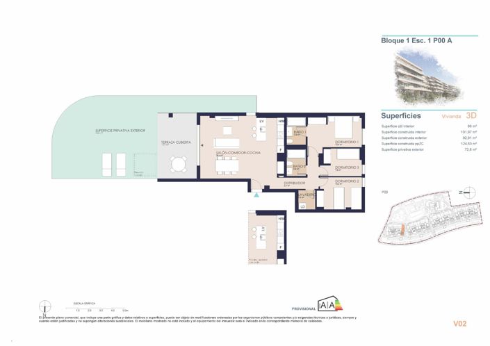 Image No.7-3 Bed Apartment for sale