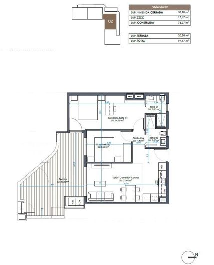 Image No.13-2 Bed Apartment for sale