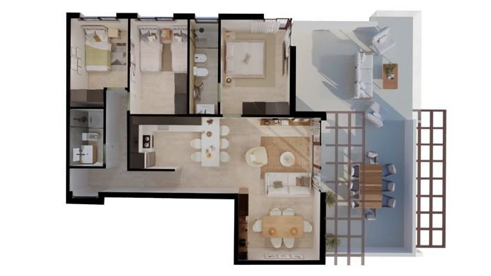 Image No.28-3 Bed Apartment for sale
