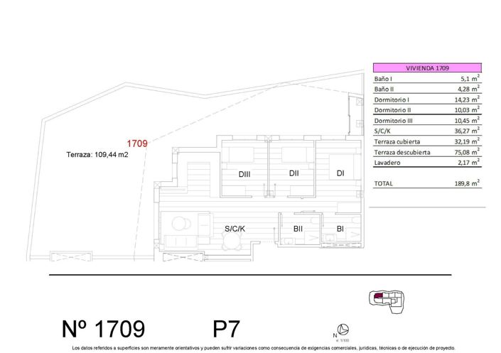 Image No.15-3 Bed Apartment for sale
