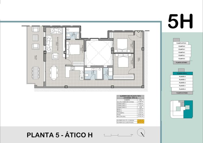 Image No.12-3 Bed Apartment for sale