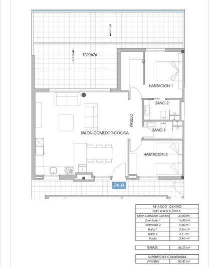 Image No.8-2 Bed Apartment for sale