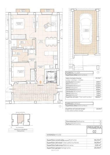 Image No.2-Appartement de 2 chambres à vendre à Hondón de las Nieves