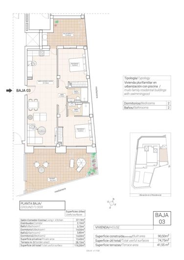 Image No.9-Appartement de 2 chambres à vendre à Hondón de las Nieves