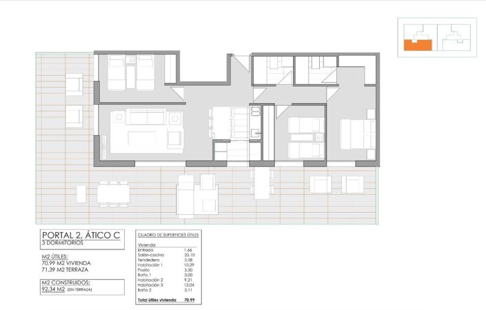 Image No.14-3 Bed Apartment for sale