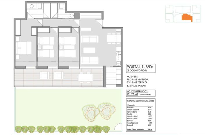 Image No.13-3 Bed Apartment for sale