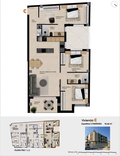 Image No.7-Appartement de 3 chambres à vendre à Catral