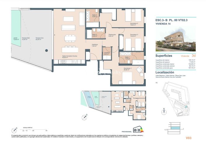 Image No.23-3 Bed Apartment for sale