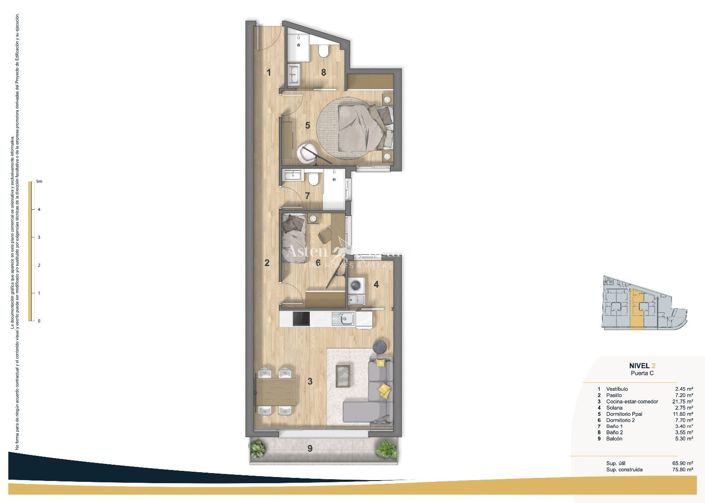 Image No.3-Appartement de 3 chambres à vendre à Puerto de Santiago