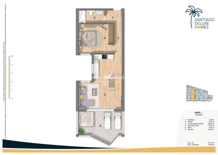 Image No.4-Appartement de 3 chambres à vendre à Puerto de Santiago