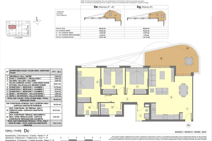 Image No.17-3 Bed Apartment for sale