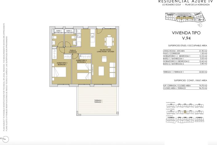 Image No.25-3 Bed Apartment for sale