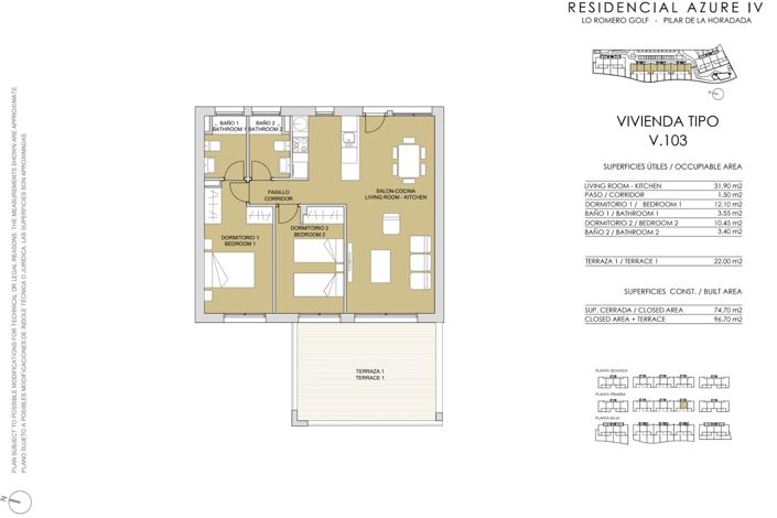 Image No.26-3 Bed Apartment for sale