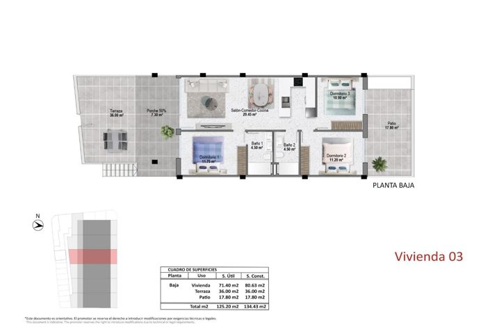 Image No.7-Maison de ville de 3 chambres à vendre à Pilar de la Horadada