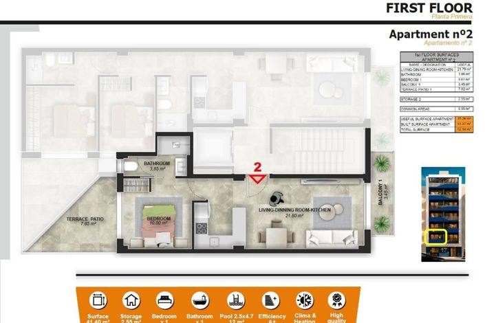 Image No.26-Appartement de 1 chambre à vendre à Alicante