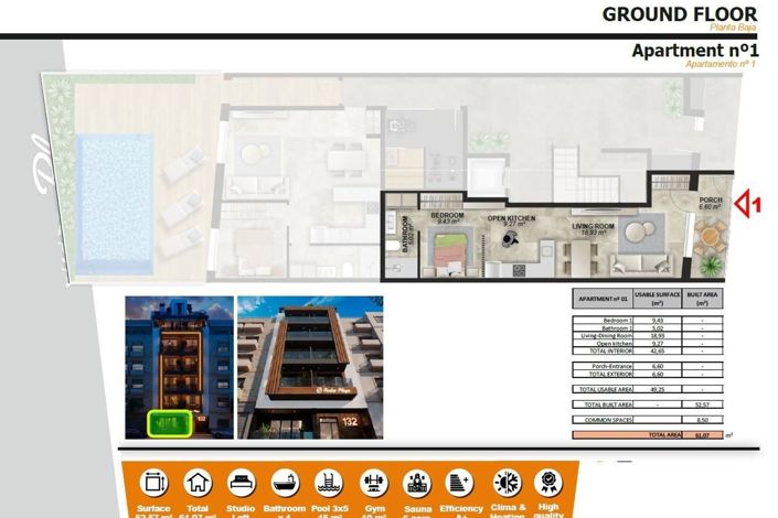 Image No.23-Appartement de 1 chambre à vendre à Alicante