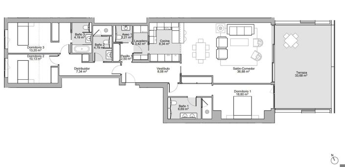 Image No.3-3 Bed Apartment for sale