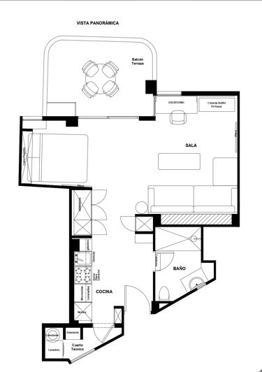 Image No.2-Appartement de 1 chambre à vendre à Palma de Mallorca