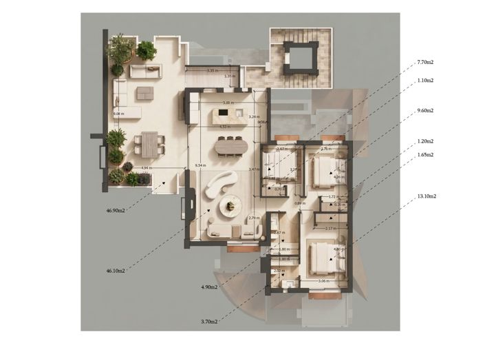 Image No.2-Penthouse de 3 chambres à vendre à Marbella