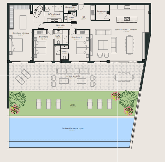 Image No.20-3 Bed Apartment for sale