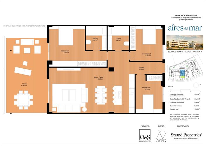 Image No.8-3 Bed Apartment for sale