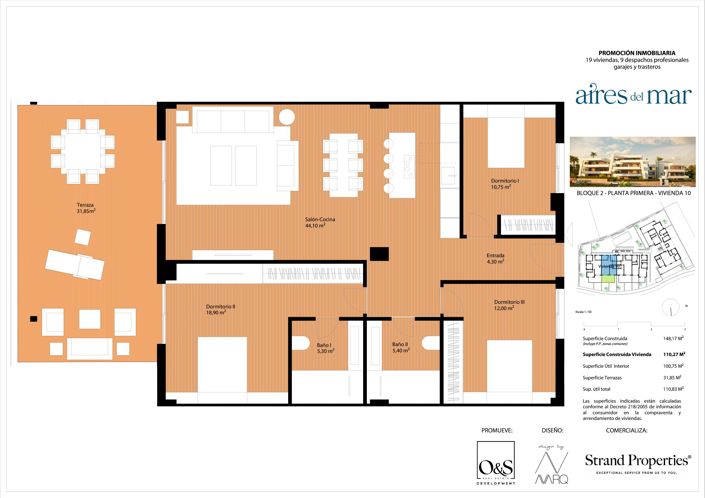 Image No.8-3 Bed Apartment for sale