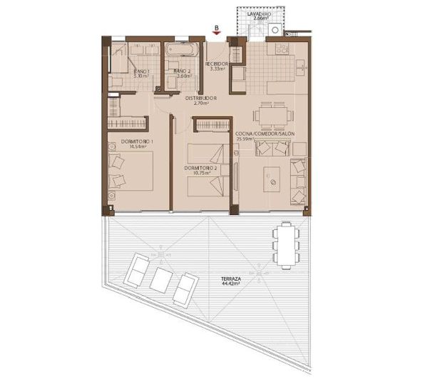 Image No.2-2 Bed Apartment for sale