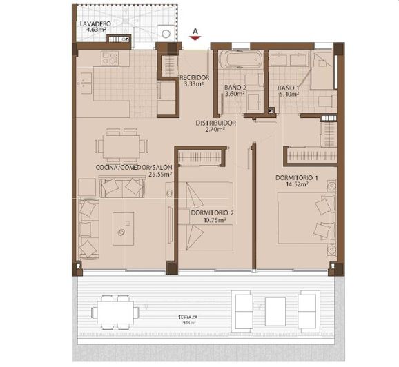 Image No.2-2 Bed Apartment for sale