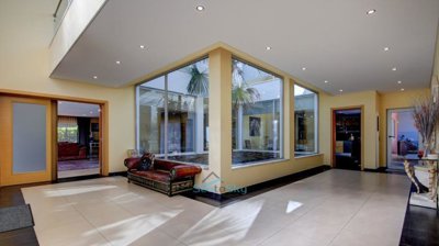 central atrium & doorway to lounge