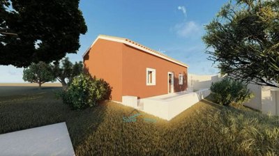 old farmhouse building