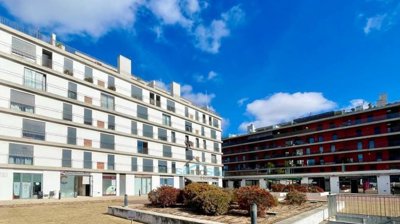 modern apartment block