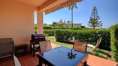 outside dining and space to relax