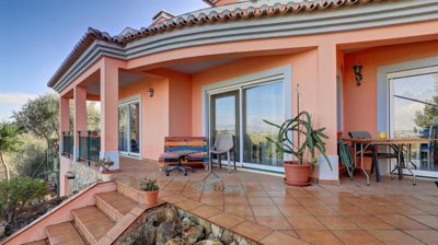 terrace off of living, dining and kitchen