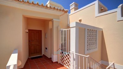 front door and courtyard off kitchen